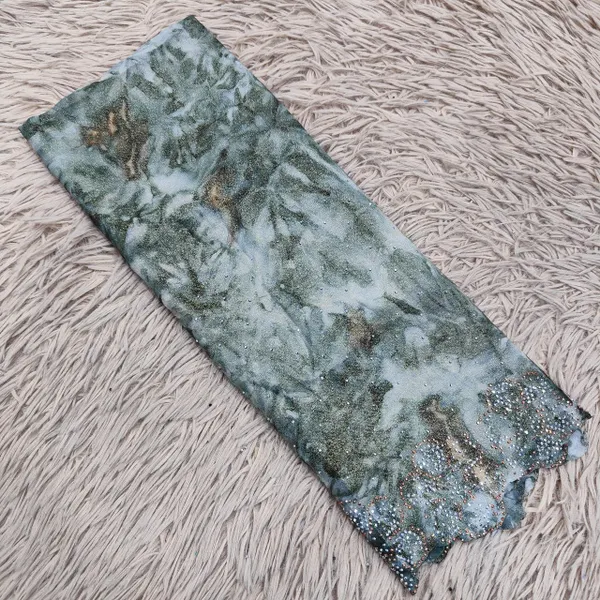 Premium Shimmer Chiffon Hijab with Siroski Stone Work | HJ14